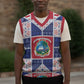 Liberia Christmas Knitted V-Neck Vest Patchwork Style