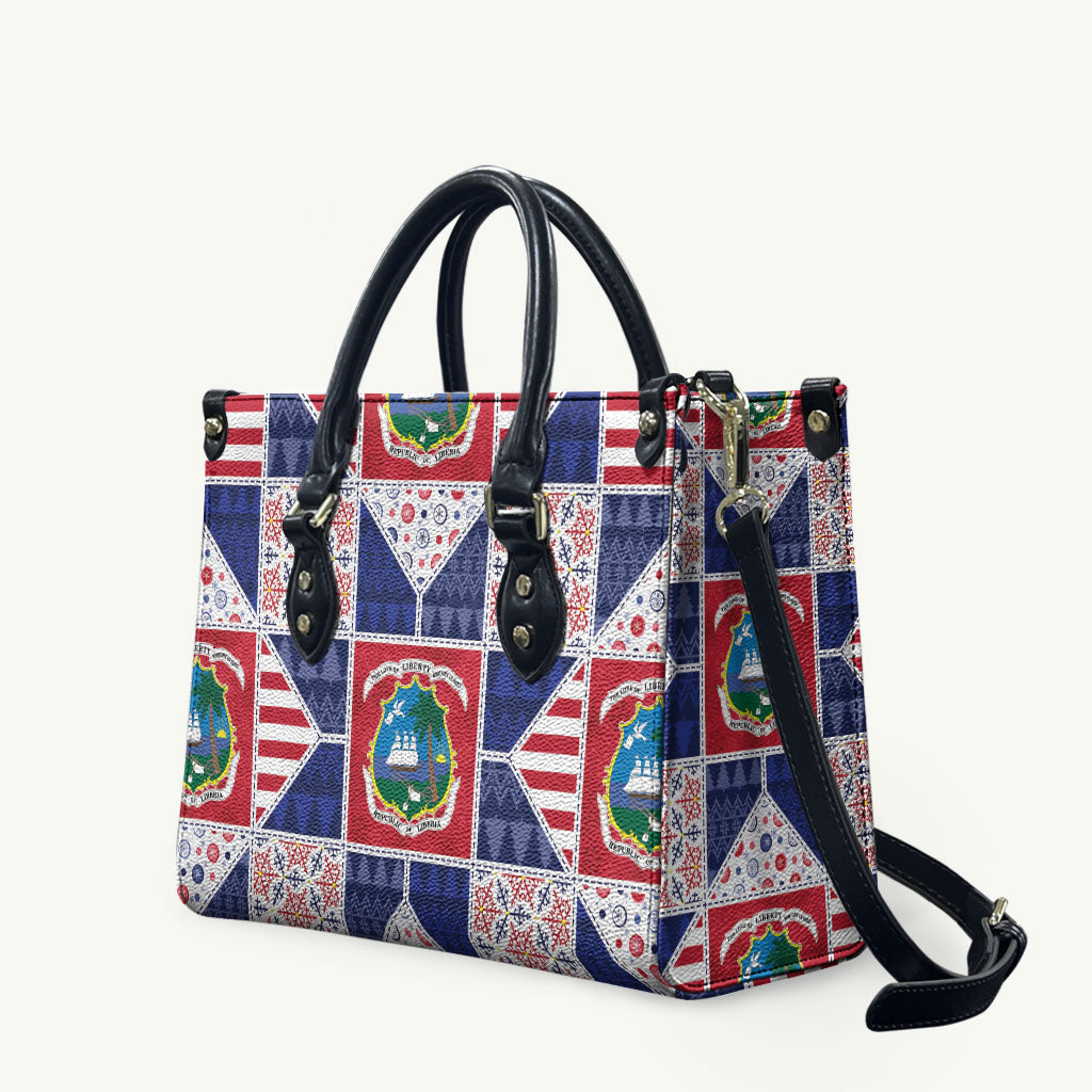 Liberia Christmas Leather Bag Patchwork Style