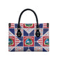 Liberia Christmas Leather Bag Patchwork Style