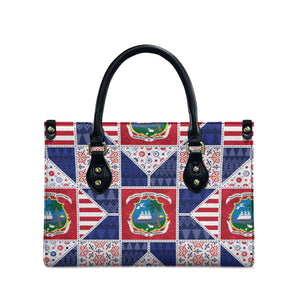 Liberia Christmas Leather Bag Patchwork Style