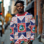 Liberia Christmas Long Sleeve Shirt Patchwork Style