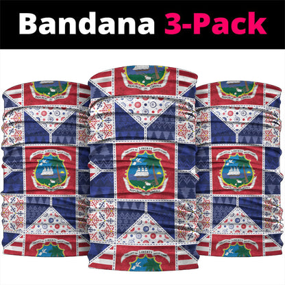 Liberia Christmas Neck Gaiter Patchwork Style