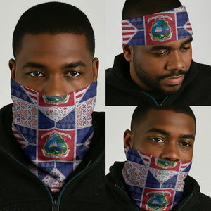 Liberia Christmas Neck Gaiter Patchwork Style