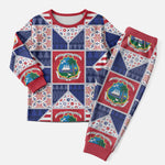 Liberia Christmas Pajama Set Patchwork Style