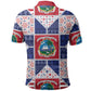 Liberia Christmas Polo Shirt Patchwork Style