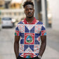 Liberia Christmas Polo Shirt Patchwork Style
