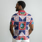 Liberia Christmas Polo Shirt Patchwork Style