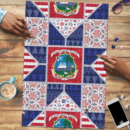 Liberia Christmas Puzzle Patchwork Style
