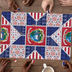 Liberia Christmas Puzzle Patchwork Style
