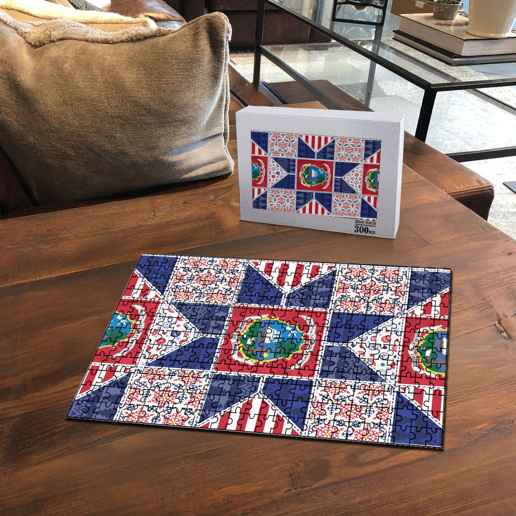 Liberia Christmas Puzzle Patchwork Style