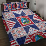 Liberia Christmas Quilt Bed Set Patchwork Style