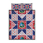 Liberia Christmas Quilt Bed Set Patchwork Style