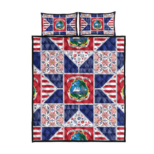 Liberia Christmas Quilt Bed Set Patchwork Style