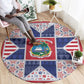 Liberia Christmas Round Carpet Patchwork Style