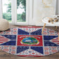 Liberia Christmas Round Carpet Patchwork Style