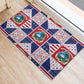Liberia Christmas Rubber Doormat Patchwork Style