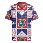 Liberia Christmas Rugby Jersey Patchwork Style