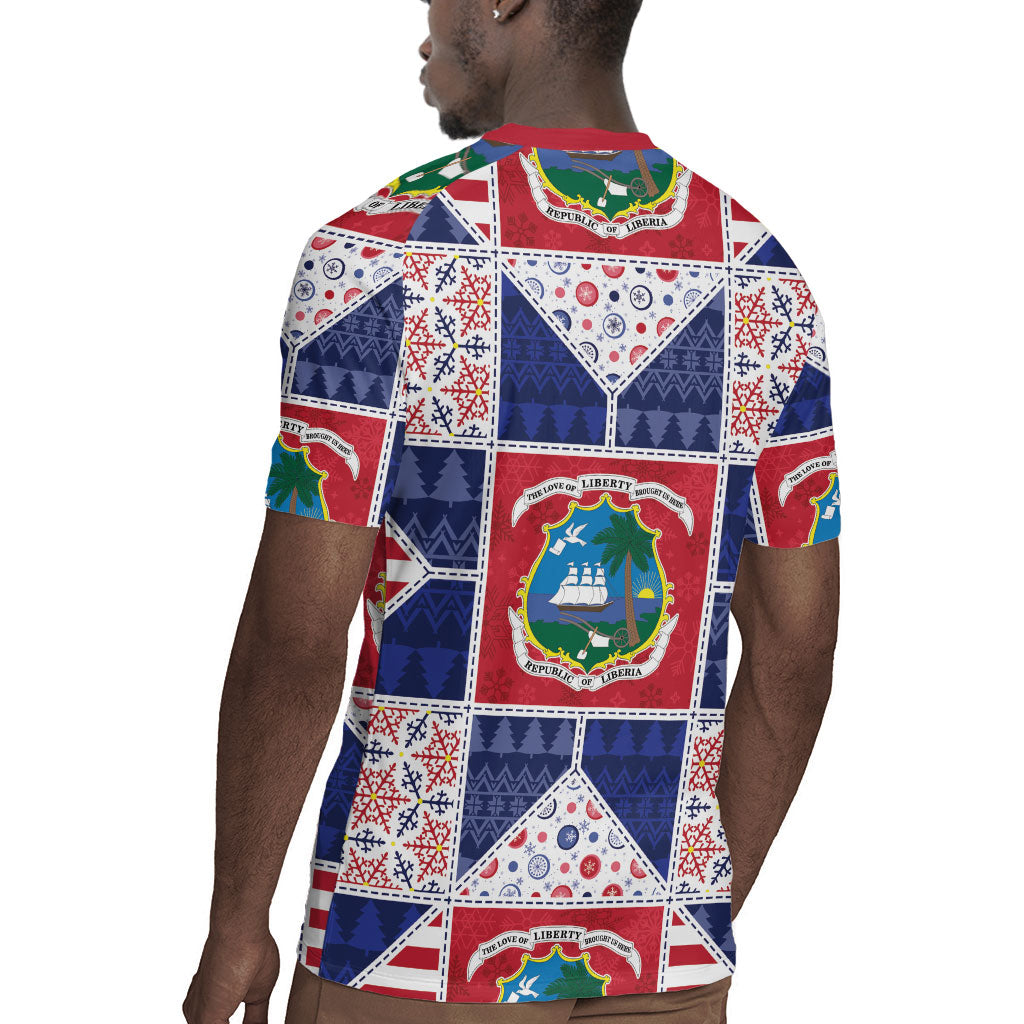 Liberia Christmas Rugby Jersey Patchwork Style