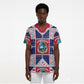 Liberia Christmas Scrub Top Patchwork Style