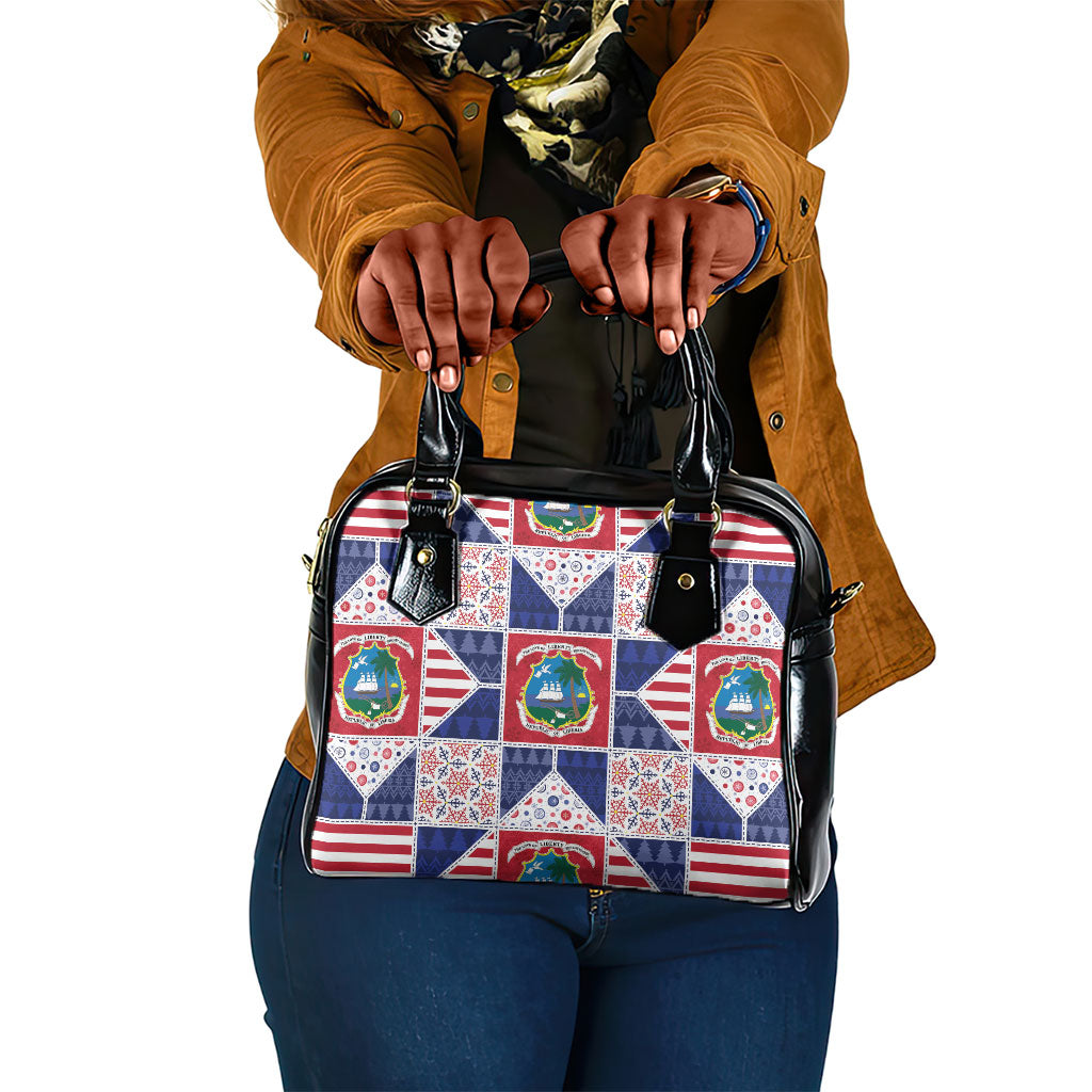 Liberia Christmas Shoulder Handbag Patchwork Style