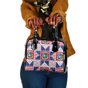 Liberia Christmas Shoulder Handbag Patchwork Style