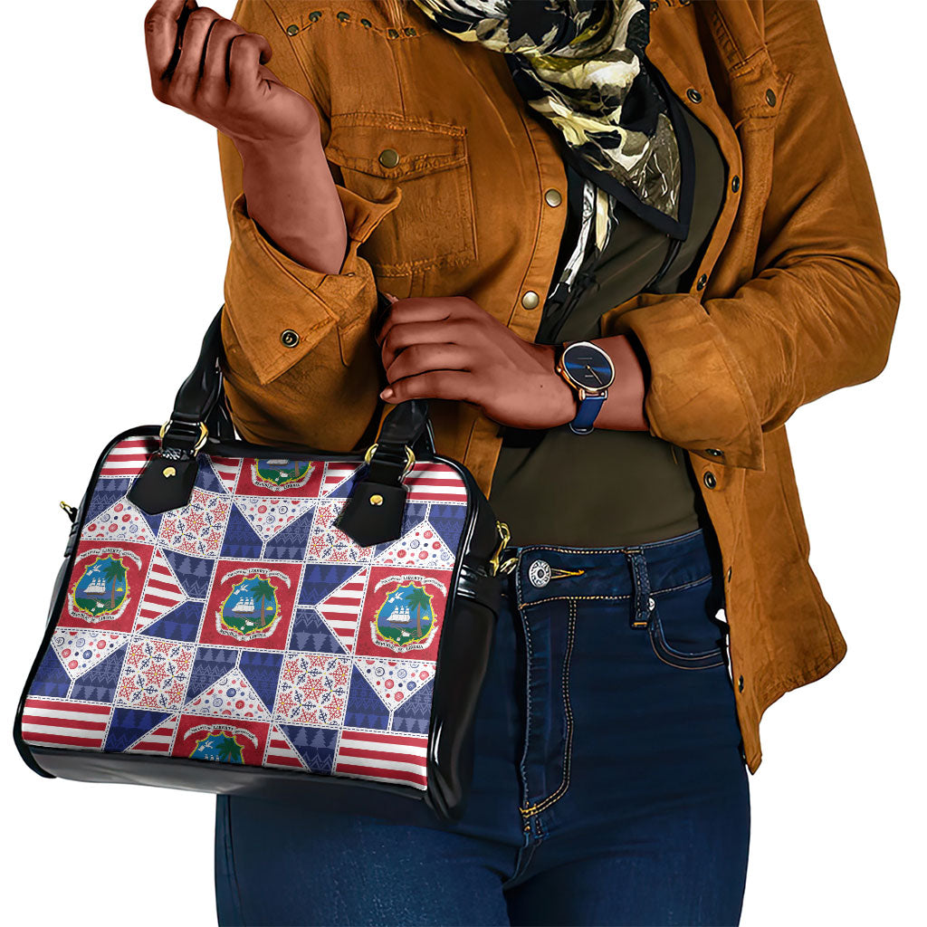 Liberia Christmas Shoulder Handbag Patchwork Style
