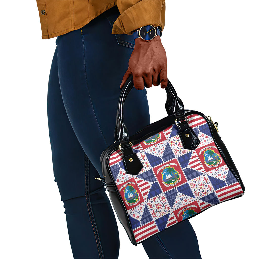 Liberia Christmas Shoulder Handbag Patchwork Style