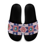Liberia Christmas Slide Sandals Patchwork Style