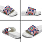 Liberia Christmas Slide Sandals Patchwork Style