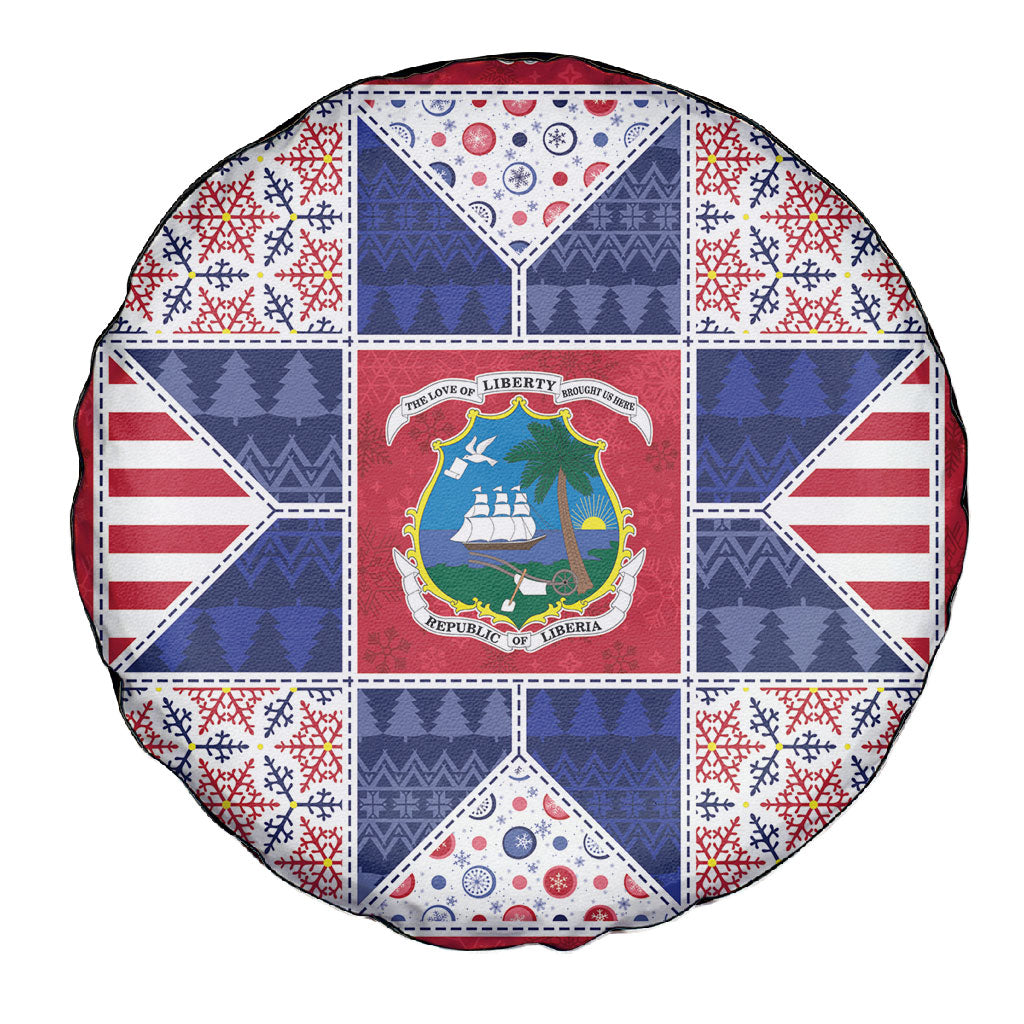 Liberia Christmas Spare Tire Cover Patchwork Style