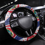 Liberia Christmas Steering Wheel Cover Patchwork Style