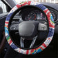 Liberia Christmas Steering Wheel Cover Patchwork Style