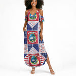 Liberia Christmas Summer Maxi Dress Patchwork Style