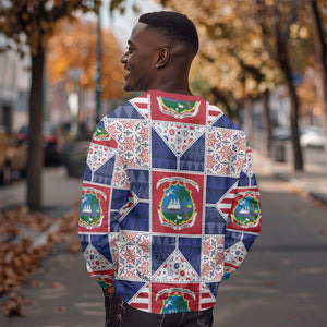 Liberia Christmas Sweatshirt Patchwork Style