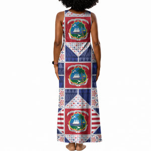 Liberia Christmas Tank Maxi Dress Patchwork Style