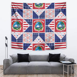 Liberia Christmas Tapestry Patchwork Style