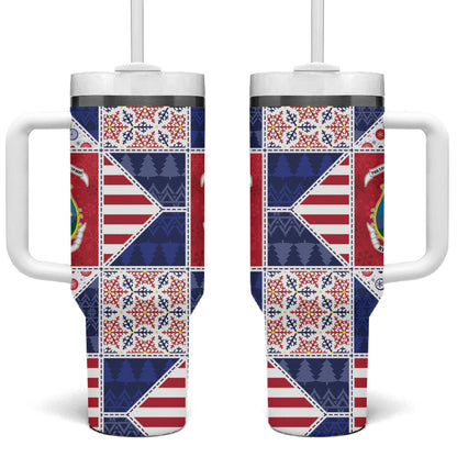 Liberia Christmas Tumbler With Handle Patchwork Style