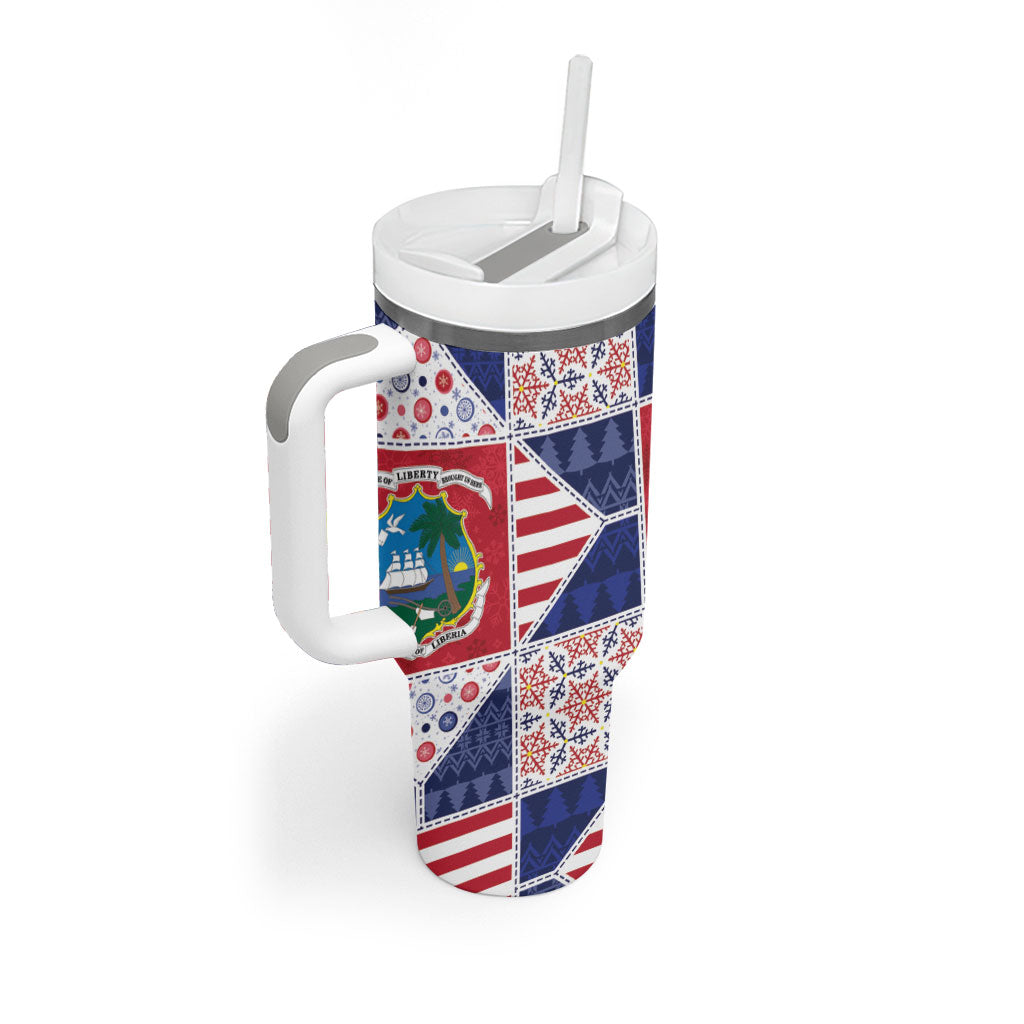 Liberia Christmas Tumbler With Handle Patchwork Style