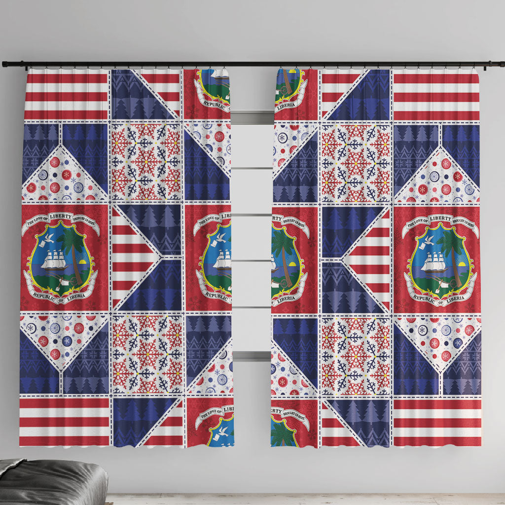 Liberia Christmas Window Curtain Patchwork Style