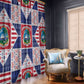 Liberia Christmas Window Curtain Patchwork Style