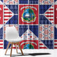 Liberia Christmas Window Curtain Patchwork Style