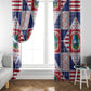 Liberia Christmas Window Curtain Patchwork Style
