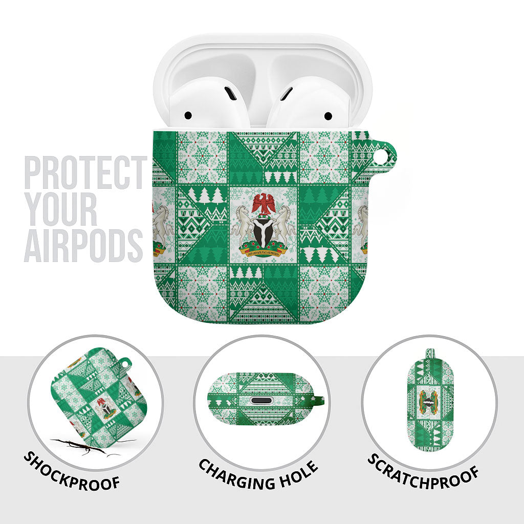 Nigeria Christmas AirPods Case Patchwork Style