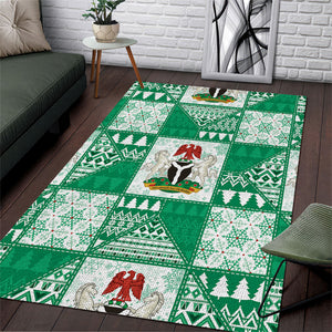 Nigeria Christmas Area Rug Patchwork Style