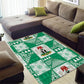 Nigeria Christmas Area Rug Patchwork Style