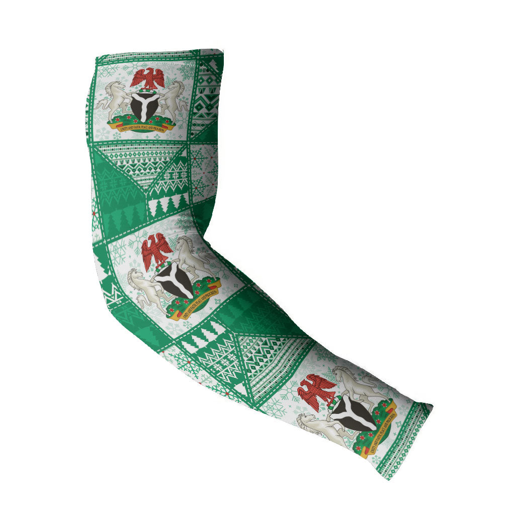 Nigeria Christmas Arm Sleeves Patchwork Style