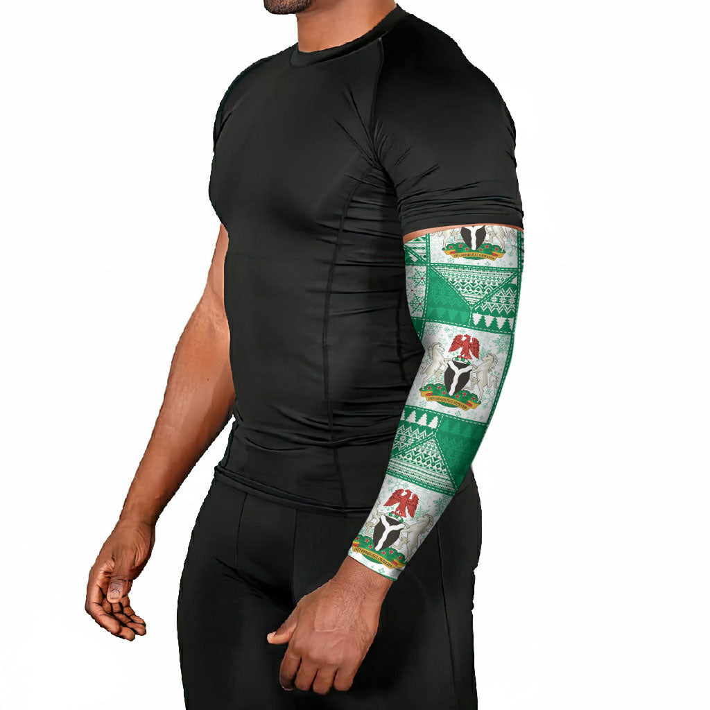 Nigeria Christmas Arm Sleeves Patchwork Style