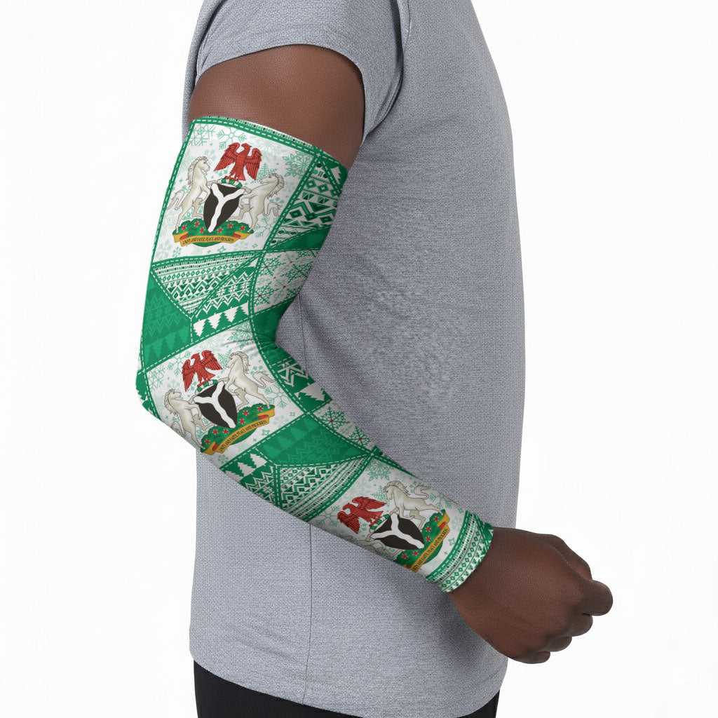 Nigeria Christmas Arm Sleeves Patchwork Style