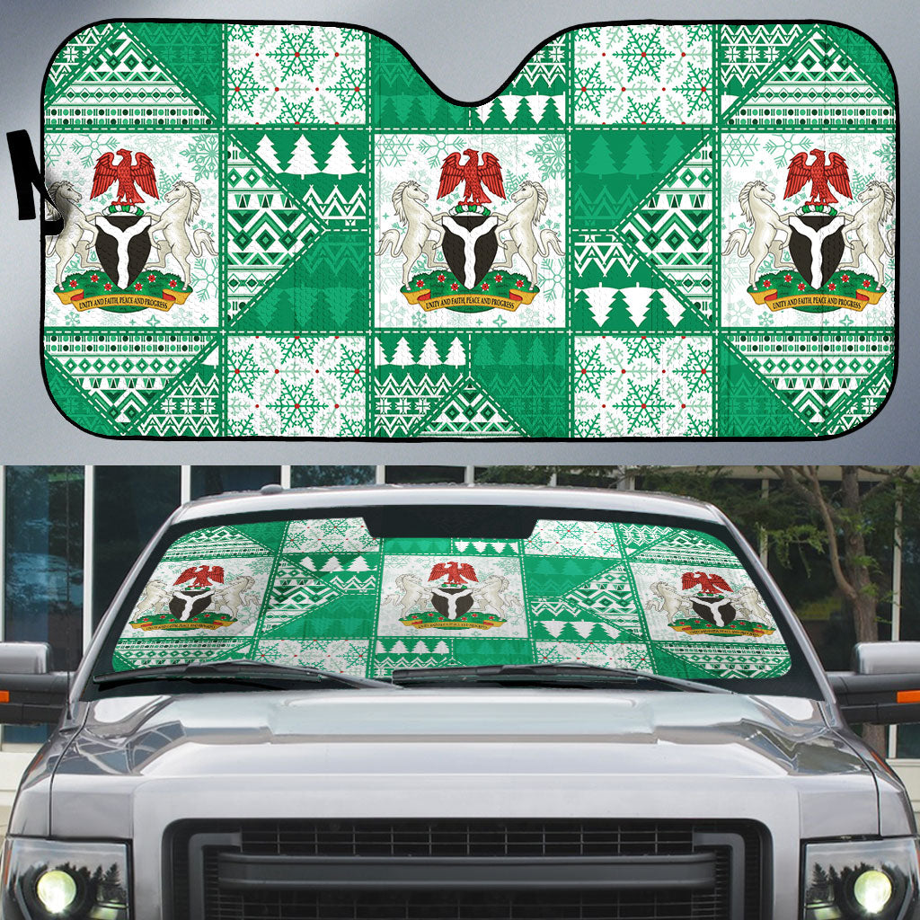 Nigeria Christmas Auto Sun Shade Patchwork Style