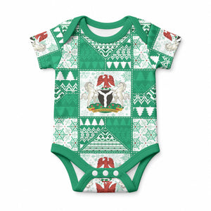 Nigeria Christmas Baby Onesie Patchwork Style